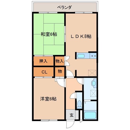 イストワール岩渕Vの物件間取画像